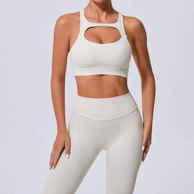 New Yoga Set Women Tracksuit Workout Pocket Legging Athletic Suit Gym Push Up Legging Fitness Bra Sports Wear Active Wear