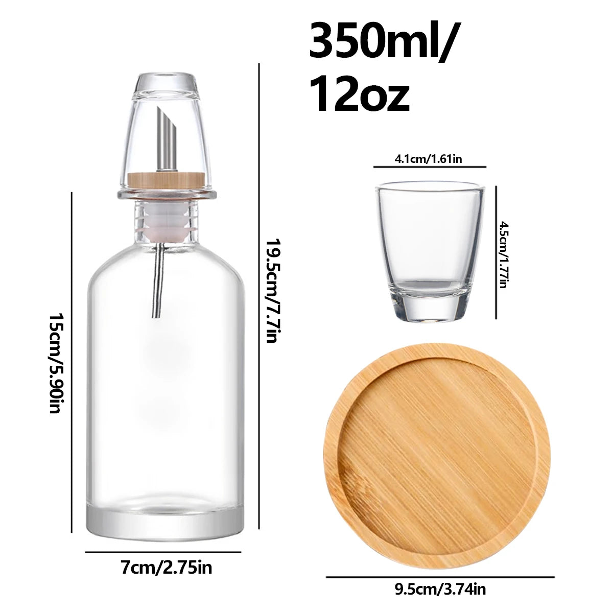 GearKulture Bathroom Mouthwash Dispenser & Cups