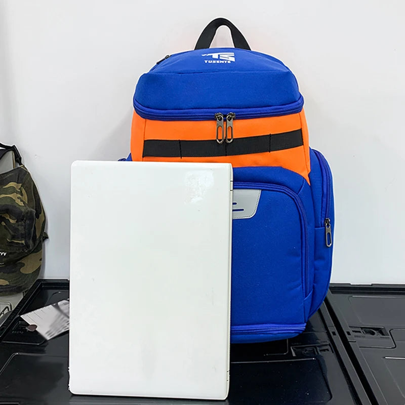 Gym Bag Basketball Soccer Backpack with Shoes/Ball Pocket Sports Training Commuting Hiking Rucksack College Laptop Schoolbag