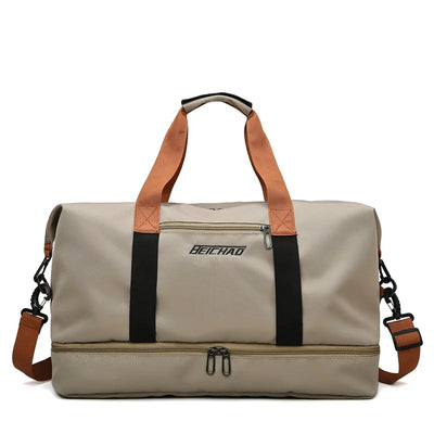 Gym Bag Travel Fitness Bag for Women Large Capacity Men's Sports Luggage bag Waterproof Female Messenger Bag Dry And Wet Handbag