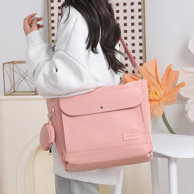Tote Bag 2025 New Large-Capacity Crossbody Bag Lightweight Cloth Bag Middle-Aged Mother Bag Multi-Layer Shoulder Bag Travel Backpack Women's Coin Purse