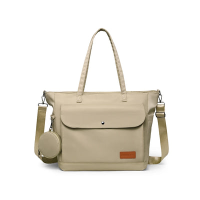 Tote Bag 2025 New Large-Capacity Crossbody Bag Lightweight Cloth Bag Middle-Aged Mother Bag Multi-Layer Shoulder Bag Travel Backpack Women's Coin Purse
