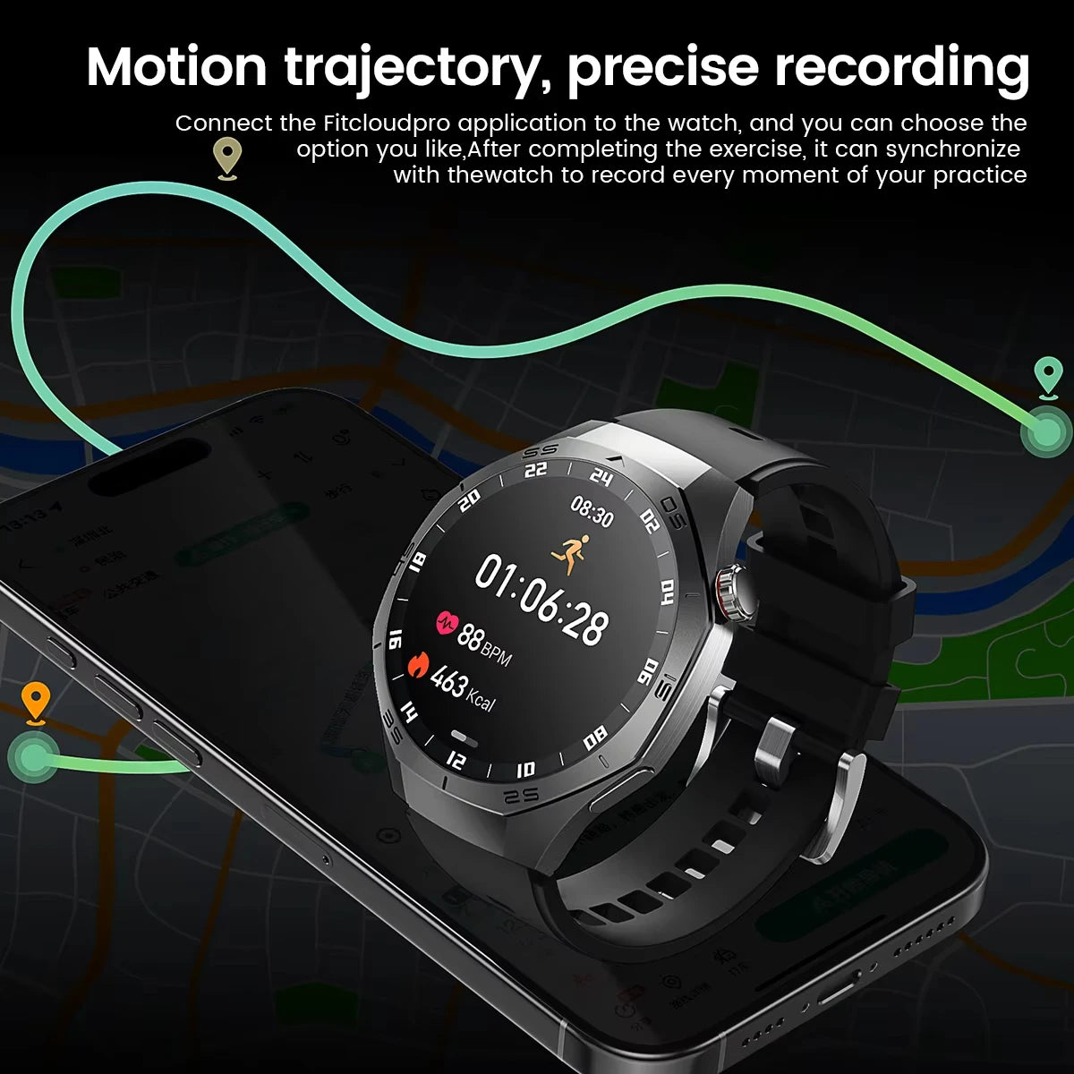 2025 New Smart Watch S5 Men's Outdoor Sports 100+Sport Modes IP68 Waterproof Watches AMOELD HD Screen Smartwatch Android IOS