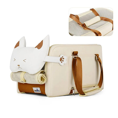 Pet car bed portable central control pet bed portable one shoulder outdoor pet bed