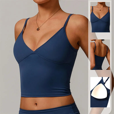 TRY TO BN Environmentally Regeneration Yoga Vest Tight Casual Wear Versatile Running Sports Fitness Underwear Tops Gym Clothing
