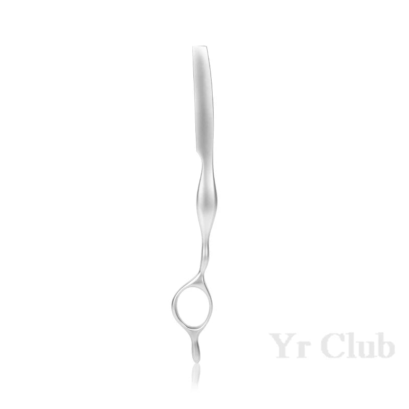 Silver Haircut Razor Hair Salon Hairdresser Hair Cutting Safety Blades Zinc Alloy Hair Trimmer Barber Shop Hairdressing Tools