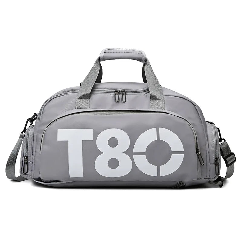 Gym Sports Backpack for Women T80 Hand Bag Fitness Travel Tote Outdoor Female Yoga Shoe Shoulder Duffle Luggage Portable Bag Man
