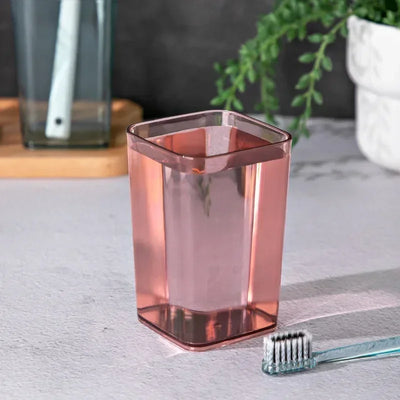 GearKulture Plastic Toothbrush & Mouthwash Cup