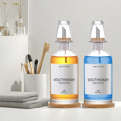 GearKulture Bathroom Mouthwash Dispenser & Cups