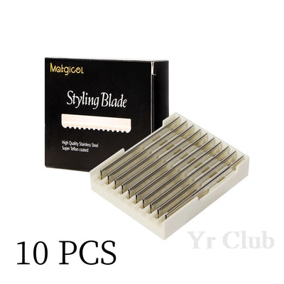 Silver Haircut Razor Hair Salon Hairdresser Hair Cutting Safety Blades Zinc Alloy Hair Trimmer Barber Shop Hairdressing Tools