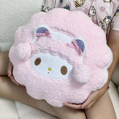 Sanrio Thickened My Melody Throw Pillow Stuffed My Sweet Piano Sofa Bed Back Cushion Seat Cushion Home Decor Cuddly Plushies