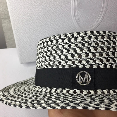 Women's Spring and Summer Top Hats Seaside Sunscreens Beach Sunhats Korean Vacation Casual Flat Hats