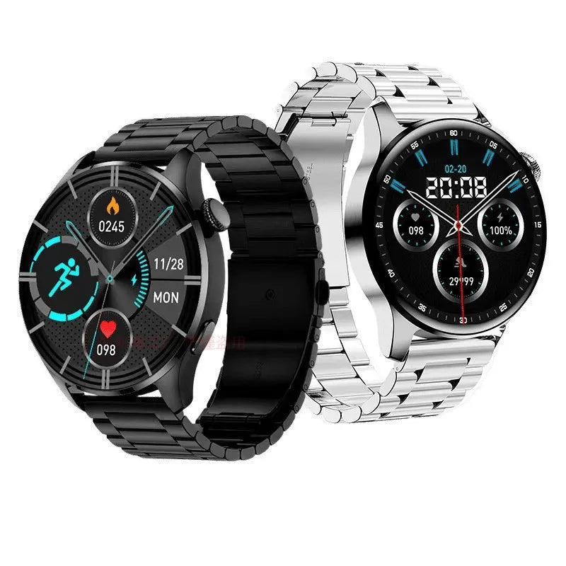 2025 new smartwatch with heart rate monitor, stress monitor, blood oxygen monitor, NFC, waterproof sports brace
